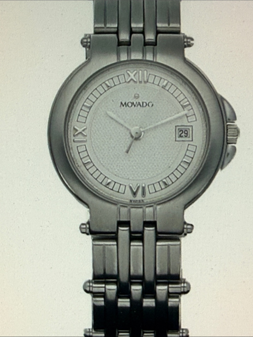Movado 84-36-829 Aviso 26mm Stainless Steel Silver Dial Quartz Sapphire Crystal